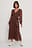 Chiffon-Midikleid Zum Wickeln Vorne