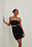 Flauschig gestrickter Minirock mit hoher Taille