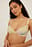 Gathered Circle Detail Mesh Triangle Top