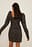 Organisches Minikleid mit Raffdetail