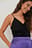 Gathered Front Satin Top