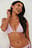 Strukturiertes Triangel-Bikini-Oberteil