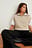 Gebreid vest met halve ritssluiting