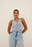 Halterneck Denim Vest