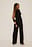 Ripp- Jumpsuit mit Herzausschnitt