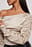 Schwere Satin-One-Shoulder-Bluse