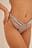 Hochgeschnittener Satin-Slip Brazilian mit Raffung