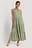 Robe Midi Col Haut À Volant