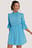 Minikleid Mit Hohem Ausschnitt Mit Rüschen