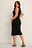 Recyceltes ärmelloses Midikleid mit Rippenmuster