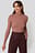 High Neck Ribbed Top