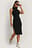 Robe Fendue Sans Manches À Col Polo