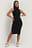 Robe sans manches à col montant recyclé
