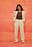 High Waist Jacquard Suit Pants