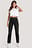 High Waist Raw Hem Straight Jeans