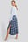 High Waist Side Split Midi Skirt