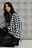 Houndstooth lang cardigan
