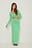 Jersey maxi jurk met uitsnijding