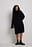Knitted Folded Sleeve Turtle Neck Long Sweater