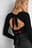 Geribde Top Met Knoopdetail