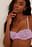 Lace Cup Striped Micro Bra