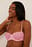 Lace Cup Striped Micro Bra