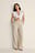 Linen Tie Front Frill Top