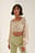 Cropped-Bluse Mit Langen Ärmeln