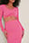 Cut-out maxi-jurk