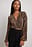 Long Sleeve Pleated Wrap Top