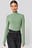 Long Sleeve Ribbed Polo Top