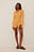 Long Sleeved Linen-Blend Playsuit