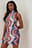 Mesh Gathered Mini Dress