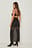 Mesh-Kleid mit hohem Schlitz