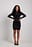 Mesh Velvet Mini Dress
