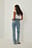 Mid Waist Slit Denim