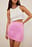 Jupe courte en satin