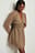 Mini Sheer Buttoned Dress