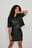 Mini PU-rok met split