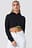 Neon Drawstring Cropped Hoodie