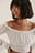 Off Shoulder Dobby Blouse