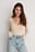 Off Shoulder Long Sleeve Rib Top