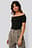Off Shoulder Ribbed Top
