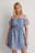 Recycled skir miniklänning i offshouldermodell