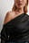One Shoulder Satin Blouse