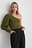 Crop Top Met Één Pofmouw