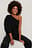 One Shoulder Cable Knit Sweater
