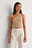 One Shoulder Crop Rib Top