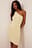 One Shoulder Fine Knitted Striped Mini Dress