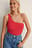 One Shoulder Ribbed Crop Top